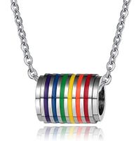 Streetwear Multicolor Titanium Steel Stoving Varnish Unisex Necklace sku image 1