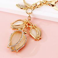 Streetwear Flower Catalpa Alloy Women's Bag Pendant Keychain sku image 2