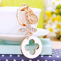 Streetwear Flower Catalpa Alloy Women's Bag Pendant Keychain sku image 26