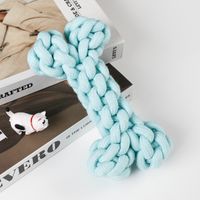 Cute Geometric Molar Long Lasting Tooth Cleaning Woven Ball Dogs Pet Cotton Rope Toy sku image 12