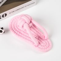 Cute Geometric Molar Long Lasting Tooth Cleaning Woven Ball Dogs Pet Cotton Rope Toy sku image 7