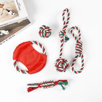 Cute Christmas Gift Tear-resistant Bends And Hitches Molar Dog Toy Set main image 5
