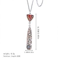 Wholesale Jewelry Bohemian Geometric Alloy Metal Plating Pendant Necklace sku image 4