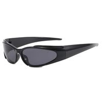 Hip-hop Exaggerated Punk Color Block Ac Special-shaped Mirror Full Frame Women's Sunglasses main image 3