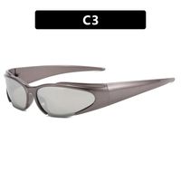 Hip-hop Exaggerated Punk Color Block Ac Special-shaped Mirror Full Frame Women's Sunglasses sku image 3