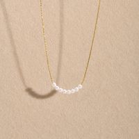 Elegant Einfacher Stil Geometrisch Kupferlegierung Perlen Überzug Inlay Künstliche Perlen Frau Halskette main image 6