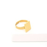 Wholesale Casual Streetwear Geometric Titanium Steel Rings Earrings Necklace sku image 1