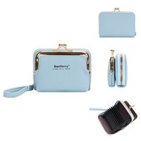 Women's Letter Solid Color Pu Leather Zipper Wallets main image 3