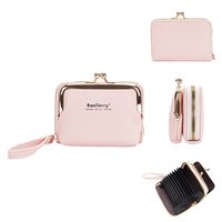 Women's Letter Solid Color Pu Leather Zipper Wallets main image 5