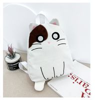 Cute Cat Canvas Girl Backpack Student School Bag Backpack main image 3