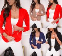 Women's Blazer Long Sleeve Blazers Zipper Business Solid Color main image 1