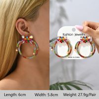 1 Pair Exaggerated Luxurious Shiny Round Heart Shape Wings Plating Inlay Copper Alloy Zinc Alloy Rhinestones Glass Ear Studs main image 9