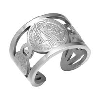 Ethnic Style Human Stainless Steel Open Rings main image 2