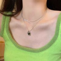 Simple Style Heart Shape Alloy Copper Plating Inlay Artificial Pearls Women's Layered Necklaces sku image 24