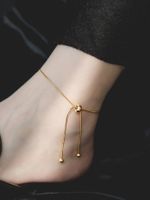 Simple Style Solid Color Stainless Steel Women's Anklet main image 6