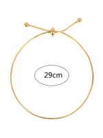 Simple Style Solid Color Stainless Steel Women's Anklet main image 2
