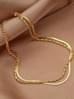 Simple Style Solid Color Ferroalloy Women's Anklet main image 6