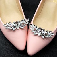 European And American Diy Removable Shoe Accessories Alloy Diamond Shoe Buckle Simple Personality Shoe Ornament Bride Wedding Dress Accessories main image 1