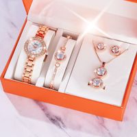 Modern Style Solid Color Jewelry Buckle Quartz Women's Watches main image 4