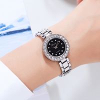 Modern Style Solid Color Jewelry Buckle Quartz Women's Watches sku image 5