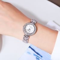 Modern Style Solid Color Jewelry Buckle Quartz Women's Watches sku image 4