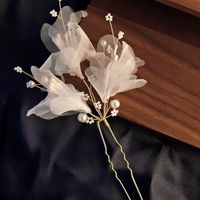 Elegant Lady Flower Metal Hairpin sku image 1