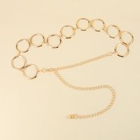 Basic Solid Color Metal Women's Chain Belts main image 5