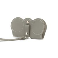 New Portable Pure Color Leather Glasses Storage Bag sku image 9