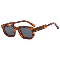 Retro Leopard Pc Square Full Frame Women's Sunglasses sku image 4