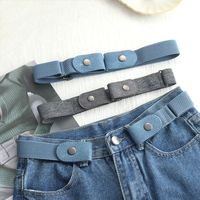 Simple Style Flower Canvas Metal Patchwork Women's Woven Belts main image 1