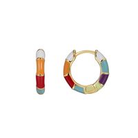 1 Paar Einfacher Stil Runden Überzug Kupfer 18 Karat Vergoldet Ohrringe sku image 1