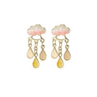 1 Pair Modern Style Water Droplets Plating Alloy Drop Earrings main image 4