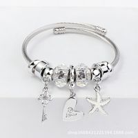 Sweet Star Stainless Steel Plating Bangle sku image 1