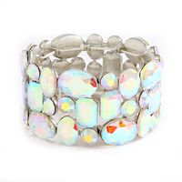 Simple Style Oval Rhinestones Alloy Wholesale Bracelets sku image 4