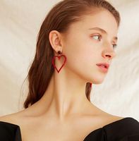 1 Pair Simple Style Flower Inlay Metal Rhinestones Earrings main image 1
