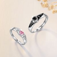 Simple Style Cartoon Character Sterling Silver Inlay Zircon Rings main image 4