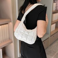 Women's Nylon Solid Color Vacation Streetwear Sewing Thread Square Zipper Shoulder Bag Underarm Bag main image 6