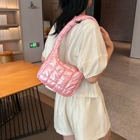 Women's Nylon Solid Color Vacation Streetwear Sewing Thread Square Zipper Shoulder Bag Underarm Bag main image 8