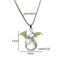 Hip-hop Dragon Alloy Plating Gold Plated Men's Pendant Necklace main image 4