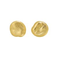 1 Pair Simple Style Solid Color Plating Sterling Silver 18k Gold Plated Ear Studs main image 5