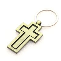 Retro Cross Metal Patchwork Keychain sku image 2