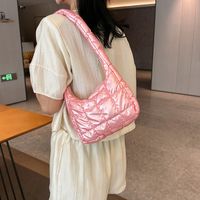 Women's Nylon Solid Color Vacation Streetwear Sewing Thread Square Zipper Shoulder Bag Underarm Bag sku image 5