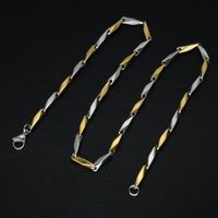 Casual Streetwear Geometric Stainless Steel Men's Necklace main image 6