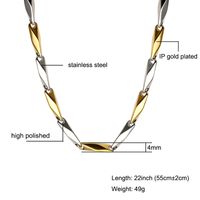 Casual Streetwear Geometric Stainless Steel Men's Necklace main image 5
