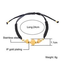 Chinoiserie Elegant Round Stainless Steel Rope Women's Bracelets main image 6