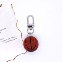 Fashion Creative Mini Basketball Resin Keychain Bag Package Pendant sku image 2
