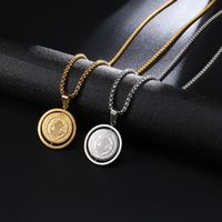 Simple Style Classic Style Oval Stainless Steel Unisex Pendant Necklace main image 1