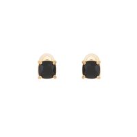 Wholesale Elegant Streetwear V Shape Square Titanium Steel Earrings Necklace Jewelry Set sku image 3