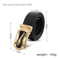 Simple Style Classic Style Solid Color Pu Leather Iron Men'S Leather Belts main image 3
