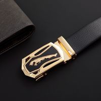 Simple Style Classic Style Solid Color Pu Leather Iron Men'S Leather Belts main image 6